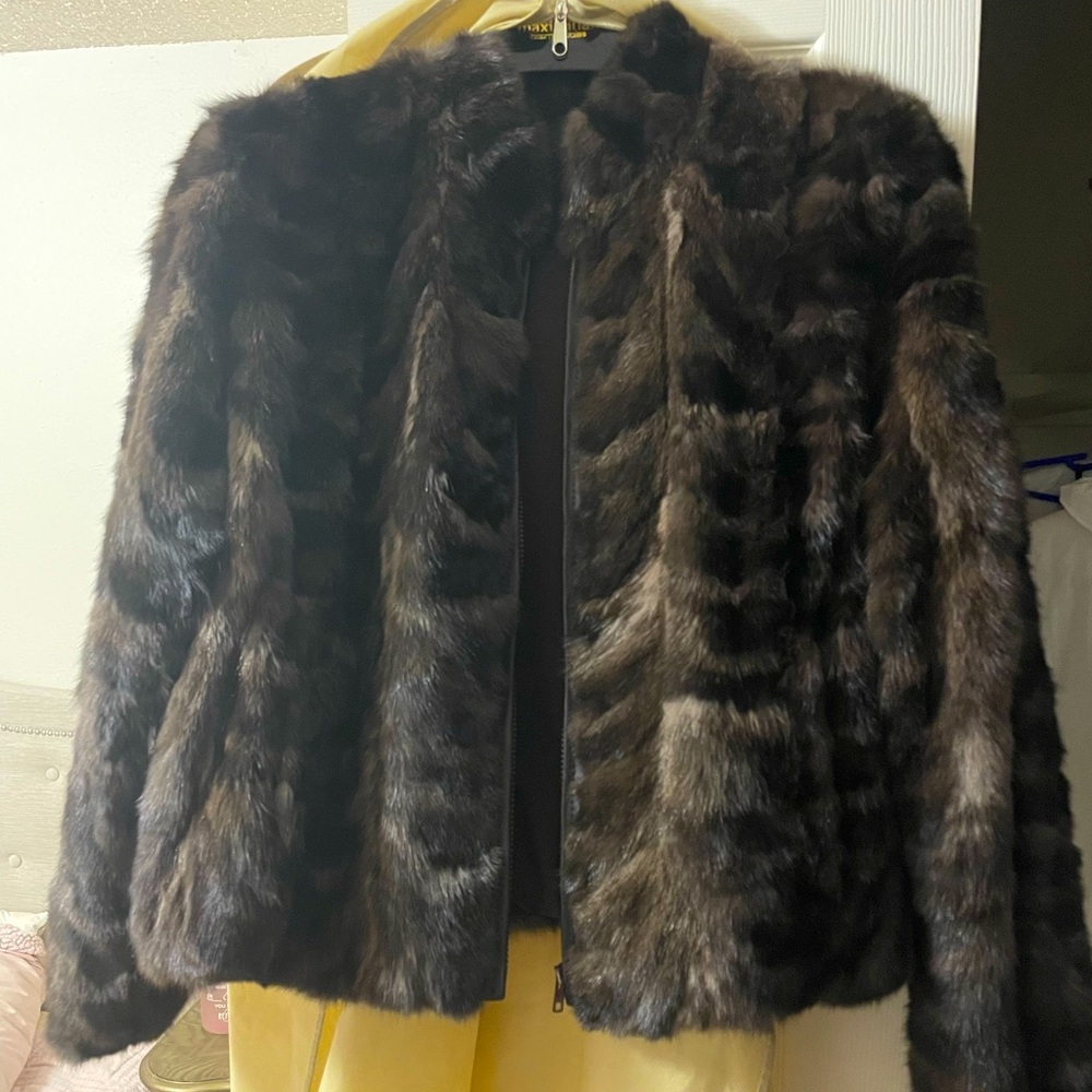 Real Sable fur coat. 24” Length. Only worn once with no tears or stains.